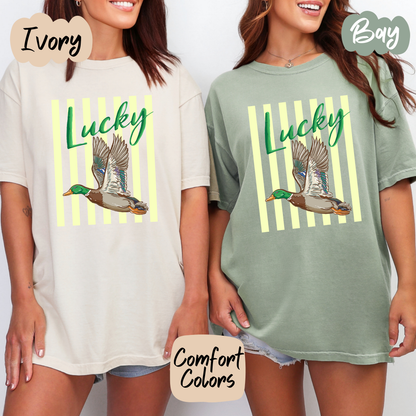 Lucky Duck Camo Comfort Colors T-Shirt