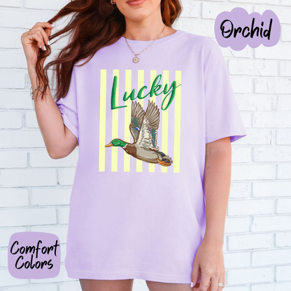 Lucky Duck Camo Comfort Colors T-Shirt