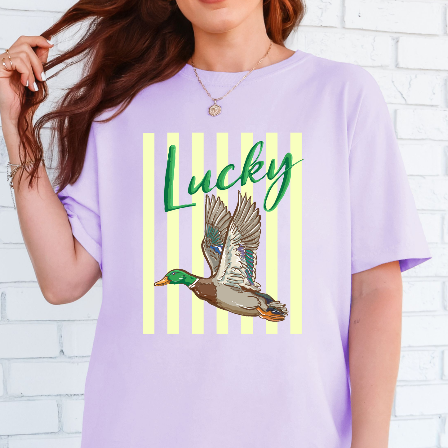 Lucky Duck Camo Comfort Colors T-Shirt