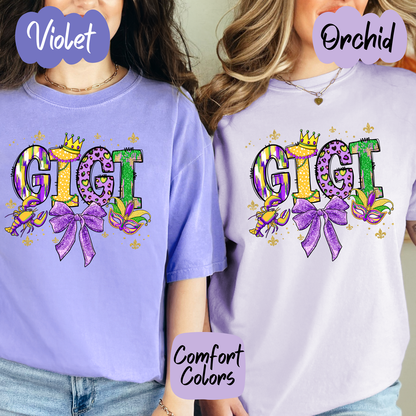 Mardi Gras Mama Crewneck