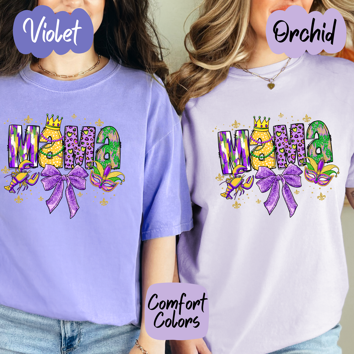 Mardi Gras Mama Crewneck