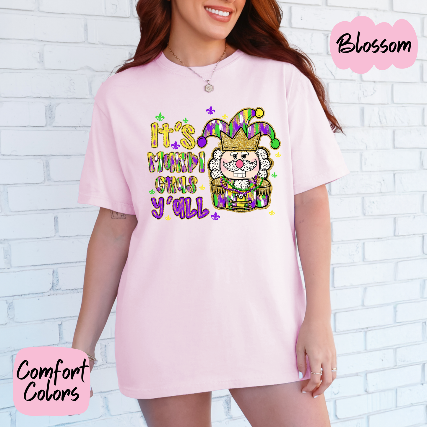 It's Mardi Gras Ya'll Shirt/Crewneck ~Glitter~