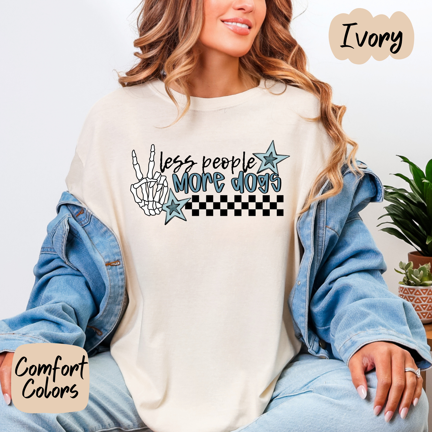 Less People More Dogs Comfort Colors T-Shirt
