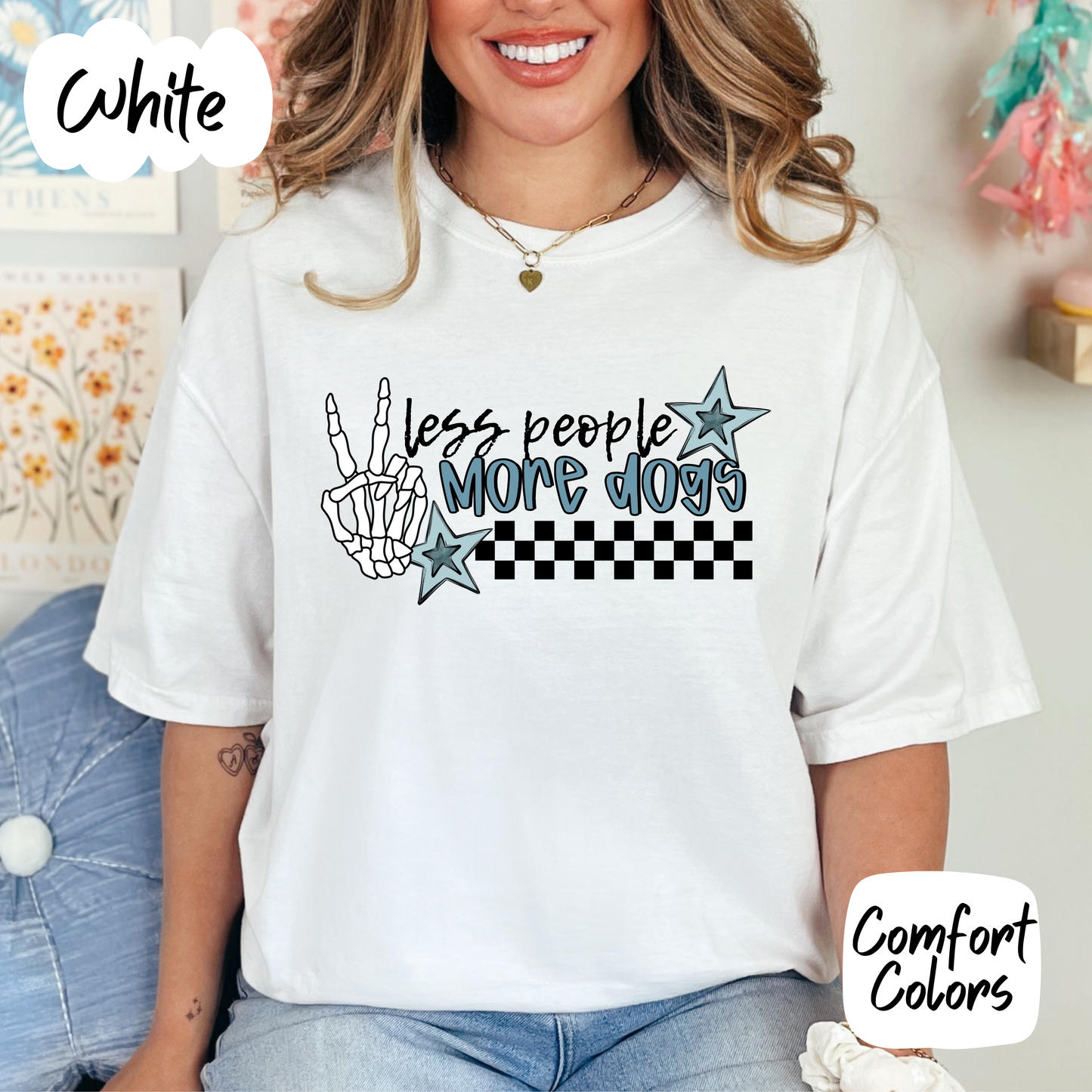 Less People More Dogs Comfort Colors T-Shirt