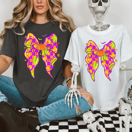 Neon Halloween Bow Shirt