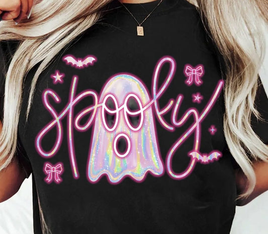 Neon Iridescent Spooky Ghost ~Glitter~
