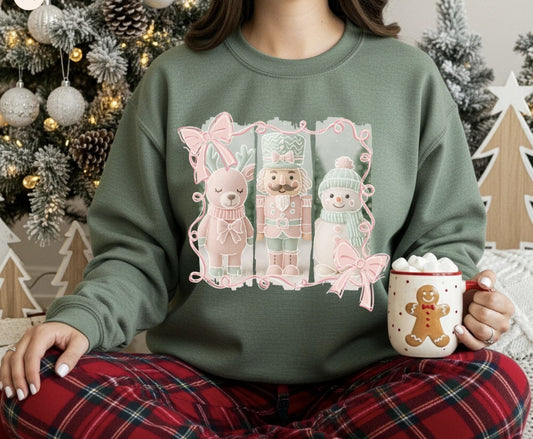 Pastel Nutcracker Scene Shirt ~Glitter~
