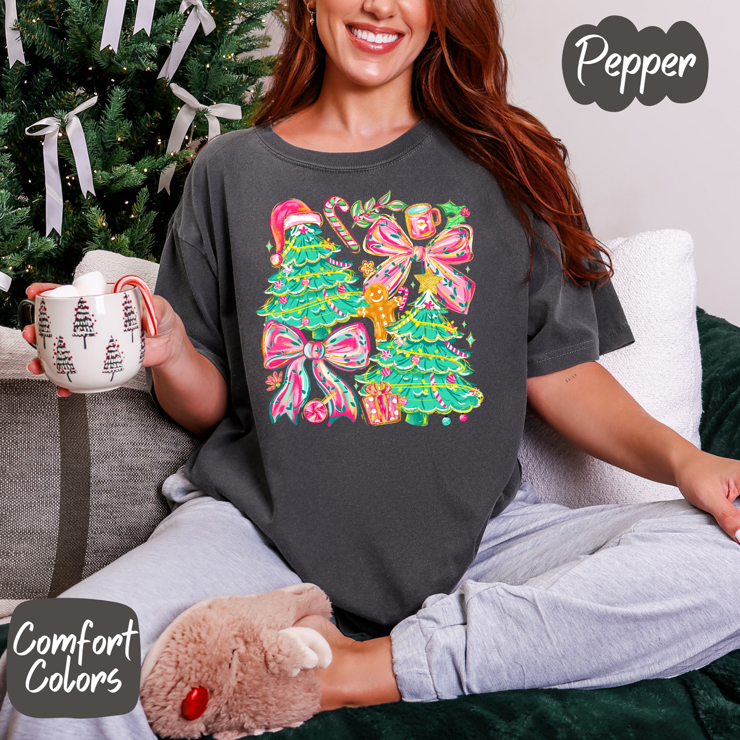 Christmas Tree Coquette Shirt/Crewneck