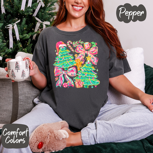 Christmas Tree Coquette Shirt/Crewneck