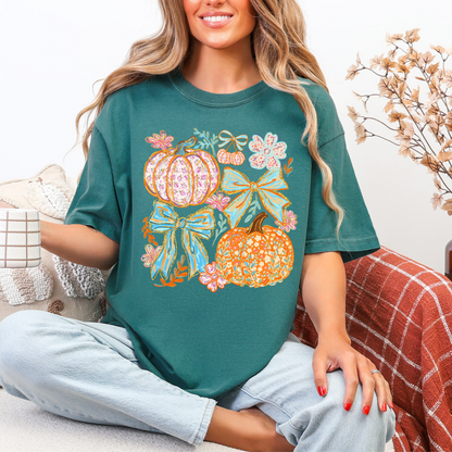 Fall Pumpkin Collage Shirt