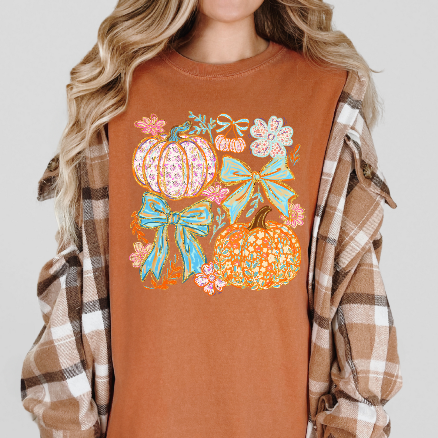 Fall Pumpkin Collage Shirt