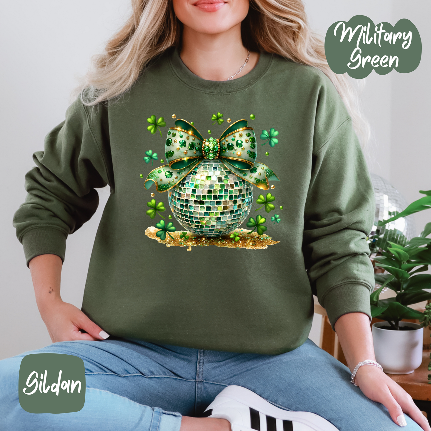 St. Patrick's Disco Ball Shirt/Crewneck