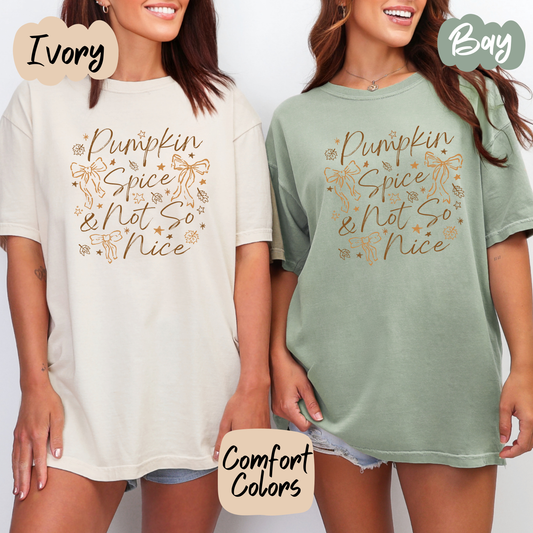 Pumpkin and Spice & Not so Nice Shirt