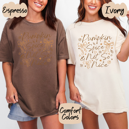 Pumpkin and Spice & Not so Nice Shirt