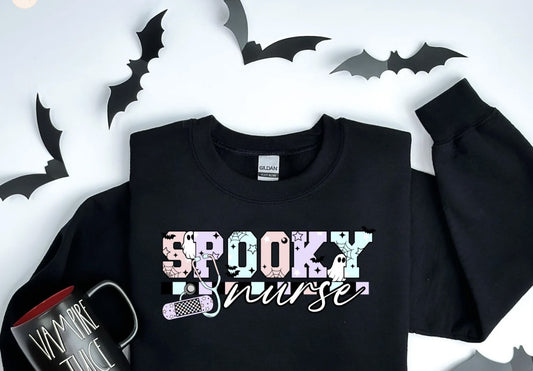 Spooky Nurse Shirt ~Glitter~