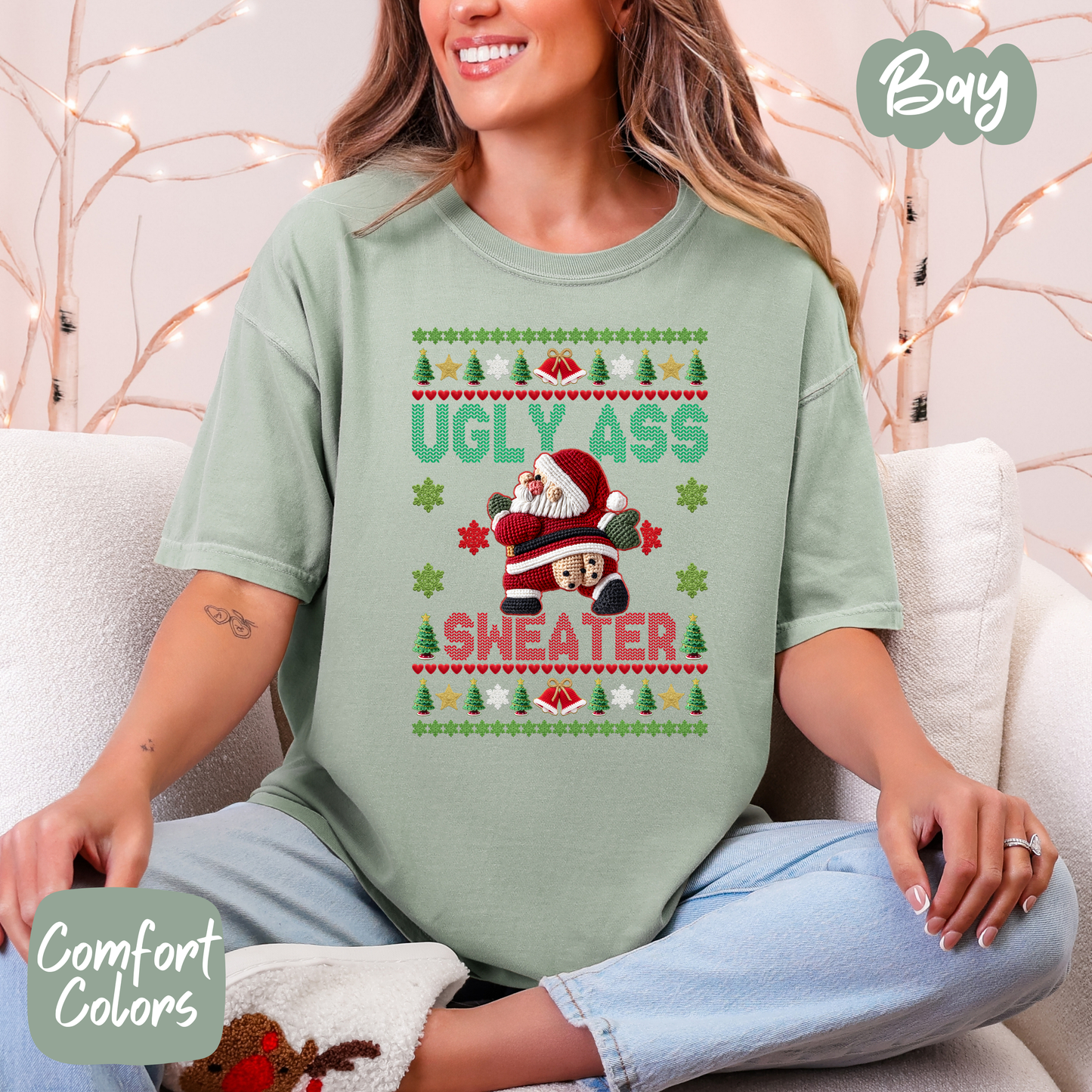 Ugly Sweater Santa Shirt