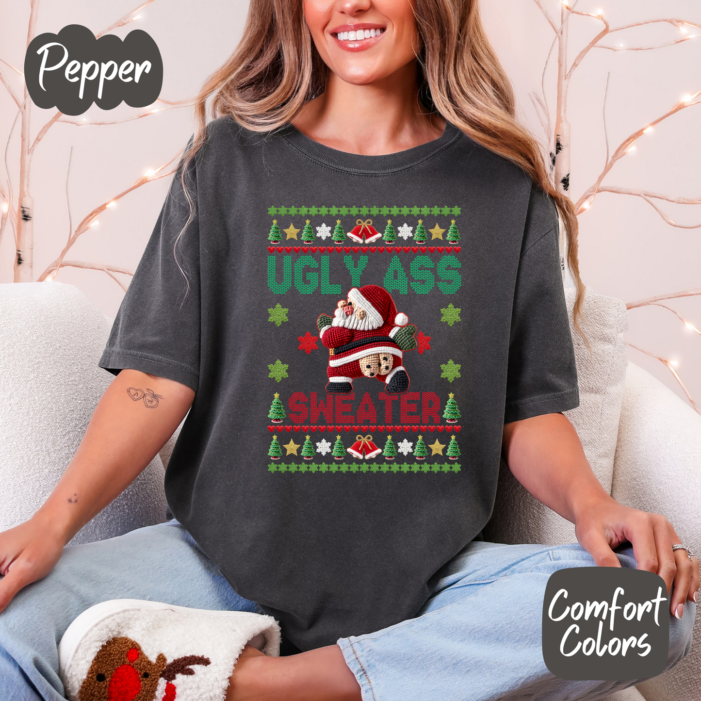 Ugly Sweater Santa Shirt