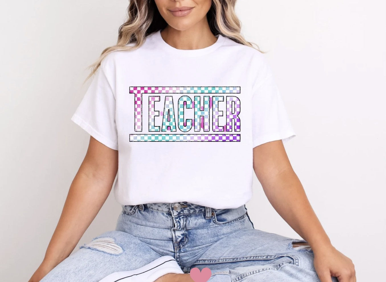 Checkered Teacher Shirt