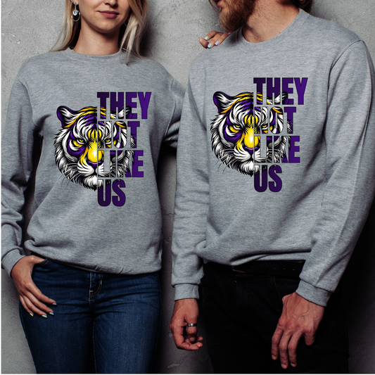 Purple and Gold They Not Like Us Shirt