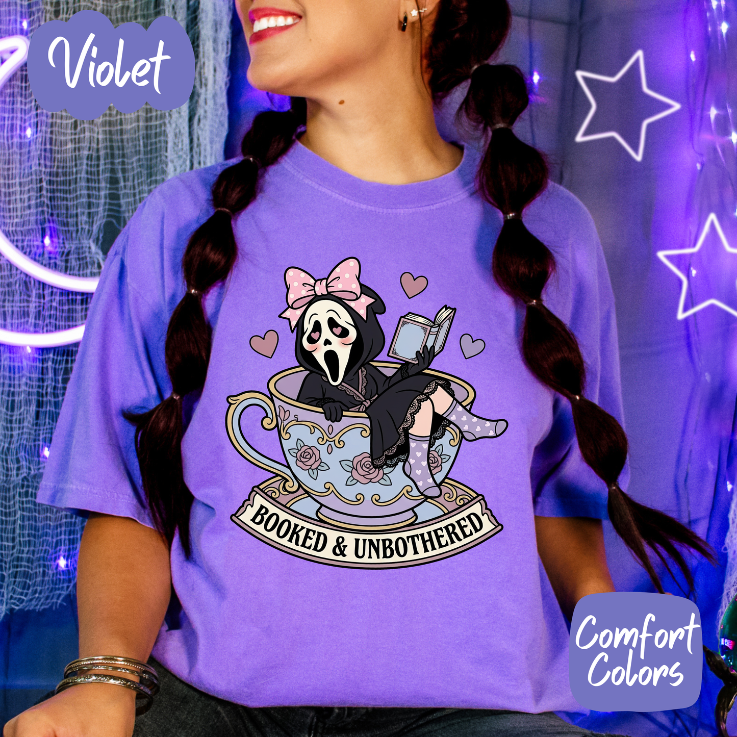 Booked and Unbothered Comfort Colors T-Shirt