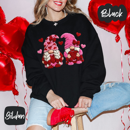 Valentine's Faux Yarn Gnomes Shirt/Crewneck
