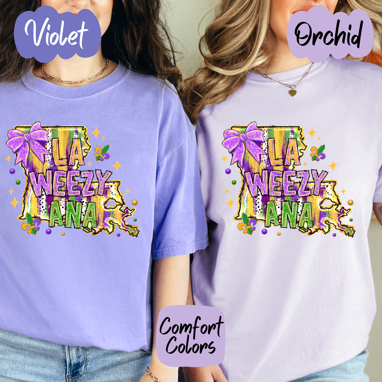 LaWeezyAna Painted State Shirt/Crewneck ~Glitter~