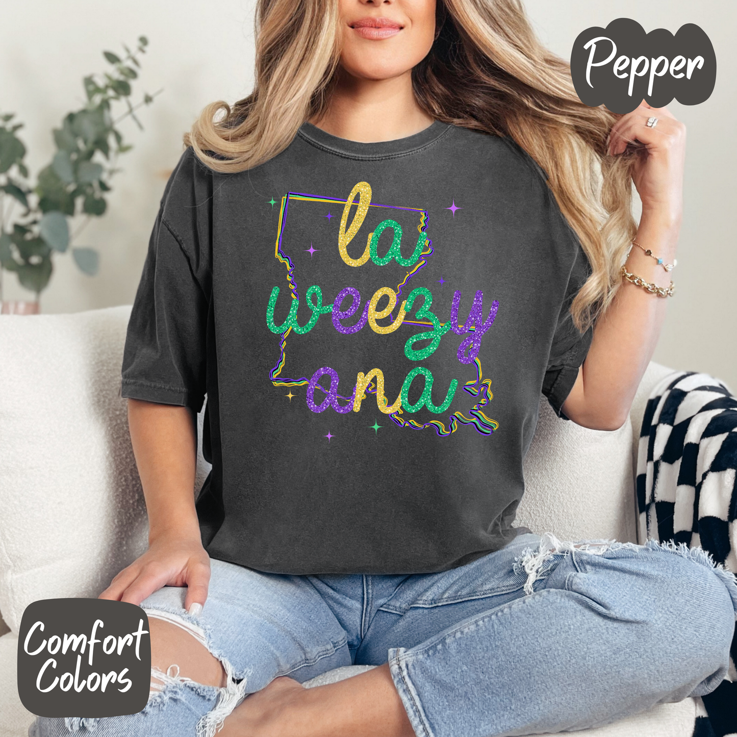 LaWeezyAna State Outline Shirt/Crewneck