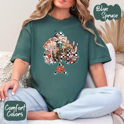 Western Lucky Spade Comfort Colors T-Shirt