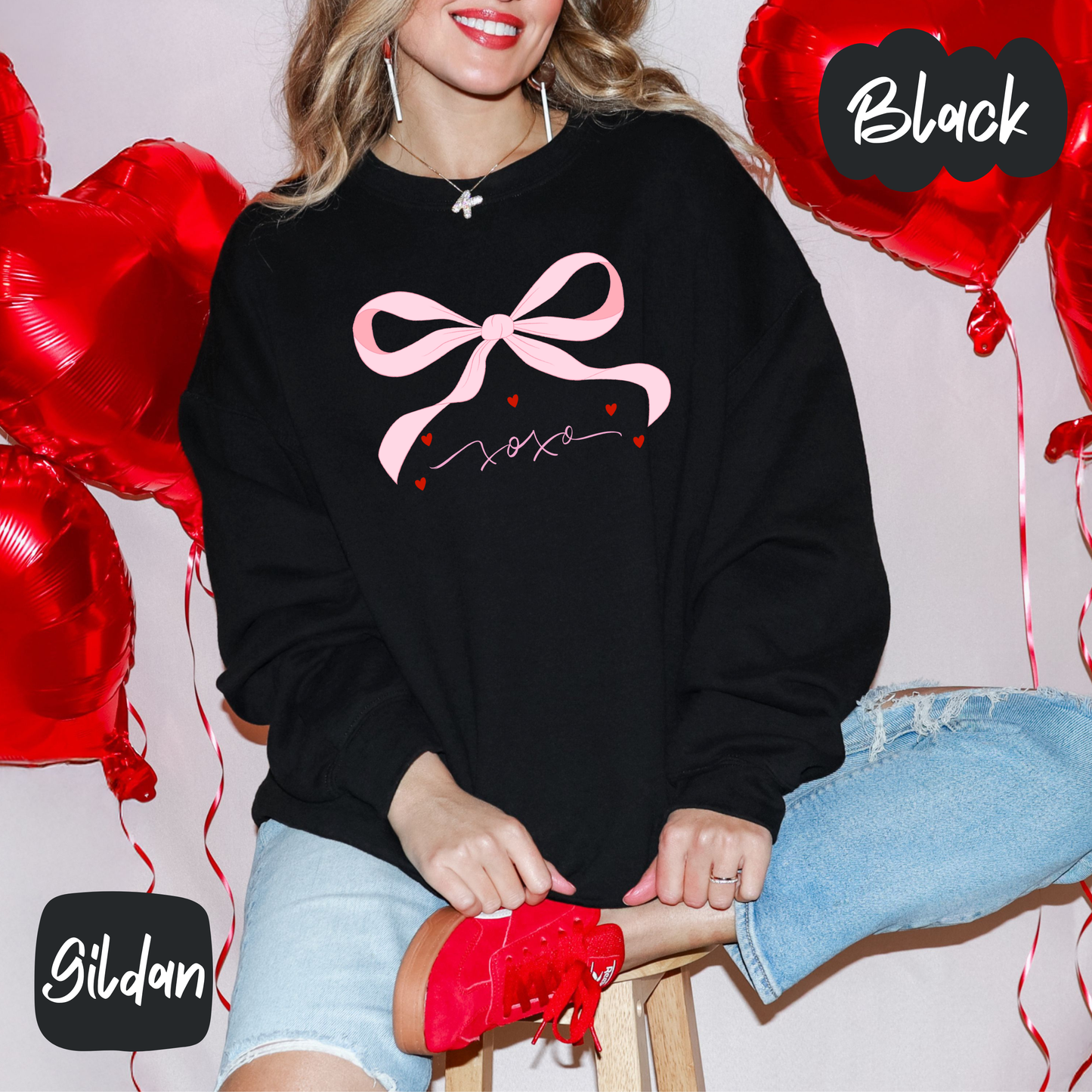 XOXO Bow Shirt/Crewneck